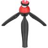 BROLEO Supporto per telefono, treppiede compatto DSLR, per fotografi, selfie all'aperto, viaggi (rosso)
