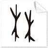 DIYthinker Bone Iscrizione Cognome caratteri cinesi Lin Occhiali panno di pulizia del panno dello schermo del telefono Cleaner 5Pcs