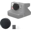 Jcbose Copriobiettivo per Polaroid NOW 2/3/NOW + 2/3 in lega di alluminio, antipolvere, antigraffio, impermeabile, protezione per obiettivo della fotocamera, colore nero