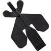 Cocoarm Serratura Portatile da Viaggio, Dispositivo di Sicurezza Resistente in Acciaio Inossidabile 304 per Hotel, Case e Viaggiatori, Adatto a Porte da 1,5 a 3 Cm (BLACK)