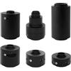 GYKIGDX Compatibile con il kit adattatore for obiettivo Olympus 7PCS C-Mount da 0,35x a 2,25x for fotocamera microscopio(1x C adapter)