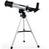 Leapiture Telescopio Astronomico Telescopio Monoculare Telescopio Portatile Ampia Apertura Osservazione delle Stelle Ad Alta Definizione Per Bambini Principianti(argento)
