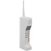 Generic Ornamento per telefono cellulare in mattoni retrò, stile anni '80 e '90, stile vintage, decorazione per feste di Halloween, regalo per fotografie, decorazione per la casa e il soggiorno (bianco)