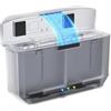 Denash Caricabatterie Doppio PD12, Ricarica Rapida Intelligente con Indicatori LED e Copertura Magnetica, per Batterie di Action Cam e Scheda SD