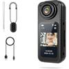 Lecreatekit Action camera portatile 4K, action camera 4K con supporto magnetico per il trasporto, design cattura momenti per attività sportive (è nero)