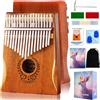 laqula Kalimba 17 Tasti Pianoforte a Pollice - Strumento Musicale Professionale Mbira Sanza Finger Piano con Istruzioni per Lo Studio Martello per Accordare Regalo per Bambini Adulti