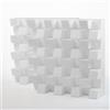 ua acoustics Set di 2 diffusori acustici SIRIUS-S in polistirolo | Diffusione sonora 2D | 50x50x15 cm | Riflessione - Diffusione | [SIRIUS-Styrofoam (150mm) | Bianco]