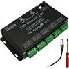 GIDEALED Decoder DMX 12 canali, 60A, DMX512, controller LED RGB, driver dimmer PWM, controller per illuminazione da palco, illuminazione DJ, per strisce LED RGB e modulo luce, DC12V-24V