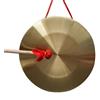 Cazqgoy Gong a mano Cymbal con beater, gong in ottone con battitore, strumento a percussione, gong cinese (22 cm)