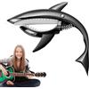 Generico Capotasto per chitarra acustica, Capotasto per chitarra elettrica,Clip per chitarra in metallo - Capotasto per chitarra a forma di squalo, capotasto fresco e leggero per chitarre, ukulele, banjo, bass