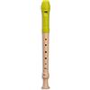 Mollenhauer 17211 Fipple Sopranblockflöte, Lere, apfelgrün, deutsch Dopl. - Flauto dolce soprano (moderno)