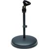 Keepdrum, Treppiede da tavolo, supporto per microfono, ms032, Microfono 1 cm - 1,6 cm + Morsetto universale per microfono