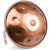 ORANGES Handpan D Minor Strumento Professionale Per Adulti Tamburi In Acciaio Handpan Drum Con Soft Hand Pan Bag 9 Note/12 Note Per Produzione Audio (Color : Gold-432Hz, Size : 10 notes)