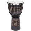 TOCA Djembe 10 Street Series intagliato a mano, pelle di capra TSSDJ-MBO Black Onyx