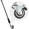 WUQIMUSC Puntale verticale per contrabbasso 3/4 con ruota, durevole in fibra di carbonio di ricambio per basso, corde, accessori/parti, uso interno, mobile e fisso (VLNP059-1)