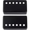 Banworks Metal Humbucker Covers Copri pickup per chitarra elettrica 52mm (2-3/64 pollici) Copri pickup humbucker al ponte per chitarra elettrica Confezione da 2 JT/SYQG-03 Nero
