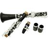 DVCSDE Buffet Clarinetto In Ebano Si Bemolle 17 Tasti In Rame Bianco Per Esibizioni Professionali E Valutazione Esame