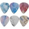 Jeiento, plettri per chitarra con stampa colorata astratta, confezione da 6 plettri triangolari classici da 0,96 mm per chitarre acustiche, elettriche e bassi