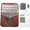 LJRRTYQ Kalimba Kalimba Professionale 34 Tasti Noce Nera Kalimbas 38 Tasti Pianoforte A Pollice In Legno Kalimba BC Tavola Piatta(34 C key)