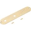 Banworks Piastra di controllo per chitarra da 10 mm Fori per potenziometro Spaziatura stretta dei fori per potenziometro e slot per interruttore angolato Piastra in acciaio per Telecaster JT/KZB-03
