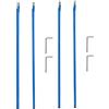 Fegtrty Truss Rod a due vie in acciaio per chitarra, 9 x 440 mm, blu, 4 pezzi