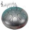 Hliloy Silver Chakra Drum - Tamburo impermeabile per esterni, 15,2 cm, con 8 note