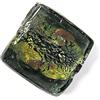 INNSPIRO Perline in vetro quadrato trasparente verde 2,2 x 2,2 x 0,8 cm. 500 g. ca.