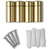 Wexel Art 0.625 w x 1L Short Wall Mounts Hardware per Telaio Galleggiante, Metallo, Oro, 2.54 cm, 4 unità