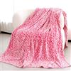 MIBOI Coperta calda rosa morbida leggera coperta morbida coperta coperta per letto
