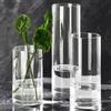 Liotww 3 vasi da fiori cilindrici in acrilico trasparente per bouquet di piante, infrangibili, alti e grandi, vasi in plastica per centrotavola nuziali, base decorativa idroponica, set di 3 pezzi (altezza