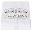 Now Designs Floursack Asciugamani da Cucina, Set di Tre, Blu Royal/Bianco White