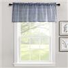Lush Decor Farmhouse - Mantovana per finestra, 45,7 x 132,1 cm, colore: Blu navy