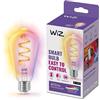 WiZ Lampadina Edison Smart LED WiFi, Luce Bianca e Colorata RGB, Filamento, E27, equivalente a 40W, Tecnologia SpaceSense, Controllo Vocale (Alexa, Apple HomeKit, Google Home)