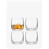 LSA International BG02 BOrough, Bicchiere da 300 ml, Trasparente, Confezione da 4