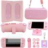 GUTIAL Accessories Bundle for Nintendo Switch Lite - Cute Kawaii NS Lite Accessories kit for Grils Boys Kids with Carrying Case, Cartoon Cover Case, Screen Protector, Stand - Pink