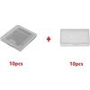 WICAREYO 10pcs Trasparente Bianco Gioco Cartuccia di Protezione Caso per Gameboy Colore GBC & 10pcs Protezione Trasparente Gioco Caso Copertura Polvere per Gameboy Advance GBA
