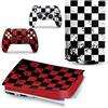 PDURMBUAB Nessuna Schiuma Nessuna Bolla Decal Skin Per PS 5 Disk Edition Console 2 Controller Vinile Cover Skin Wraps Per PS5 Disc Version 41405