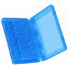 Fockety Custodia per Carte da Gioco Ecologica 28 in 1 Scatola di Protezione delle Dimensioni Esatte per 3DS DSL DSI LL per gli Appassionati di Giochi (BLUE)