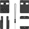 Generico Custodia protettiva in silicone console di gioco per Miyoo Mini V4, copertura protettiva antigraffio in silicone morbido accessori di gioco per Miyoo Mini V4 (Nero)