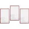 KUIDAMOS Nuovo Copriobiettivo con Cornice per Schermo Superiore 3DS XL, Resistente All'usura, Tocco più Fluido, Copriobiettivo di Ricambio per Giocatori (Rossa)