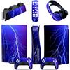 LNMLRBXEXZ Adesivo Skin Per PS5 Console Disc Edition & Digital Sticker Vinyl Decal Cover Per Ps5 Controller & Charging Station & Headset & Media Remote 44050 Decalcomania Per Cover(Disc Version)