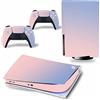 PDURMBUAB Nessuna Schiuma Nessuna Bolla Per PS5 Skin Disc Edition & Digital Console E Controller Vinyl Cover Skins Wraps Resistente Ai Graffi, Compatibile 29235(Disc Version)