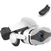 MZECH Cuffie Occhiali 3D VR, Visore Realtà Virtuale 3D, VR Visore Cuffie con Lenti HD Anti Luce Blu, per iPhone/Android Smartphones da 4,7 a 7,2 pollici, Regali di Natale per bambini e adulti(B)