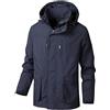 NaLatia Uomo Giacca Softshell Mezza Stagione Cappuccio Antivento Funzionale Sportiva da Corsa Traspirante Autunnale Outdoor Style Mix