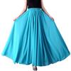 YAOTT Donna 720 Gradi Chiffon Spiaggia Gonna Lunga Tinta Unita Grande Swing Maxi Gonna da Ballo Costume da Danza del Ventre Elastico in Vita Flamenco Sala da Ballo Pratica AbbigliamentoM S