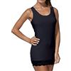 JADEA 3 Canotte Donna Spalla Larga e Inserti in Pizzo 4328 in Cotone Elasticizzato