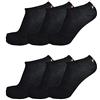 Fila FANTASMINO IN COTONE MERCERIZZATO, OFFERTA 6 E 12 PEZZI, CALZINI UOMO DONNA RAGAZZO, CALZE SPORTIVE SNEAKERS F1709(12 PEZZI NERO, 43-46)