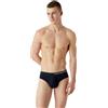 Emporio Armani Underwear Men's 2-Pack Soft Touch Bamboo Viscose Brief, Slip Boxer Uomini, Marine/White,