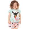 Bing Bunny Pigiama Ragazze Sula Carattere CBeebies Camicia Pantaloncini Bambini 18-24 Mesi