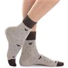 MERITEX Calze Donna Corte Fantasia in Caldo Cotone - 6 Paia Taglia Unica, Morbide e Confortevoli, Polsino Alto Morbido, Punta e Tallone Rinforzati
